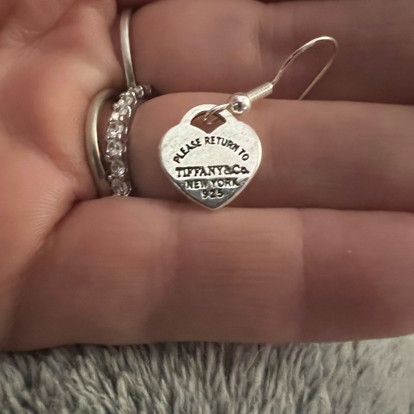 Earrings (homemade) stamped Tiffany & Co - Picture 8 of 9